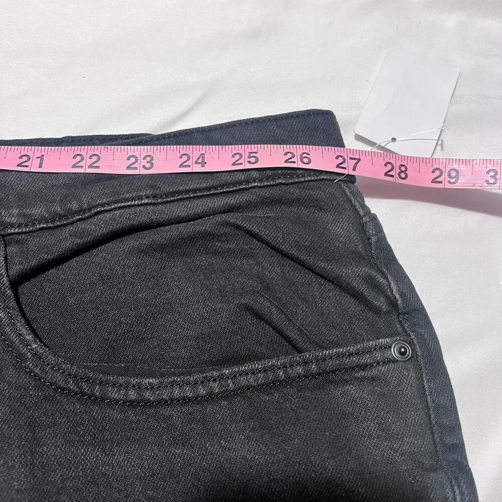 NWT Good American Good Ease Relaxed Jeans Size 28 Plus Black High Rise Wide Leg - Picture 6 of 13